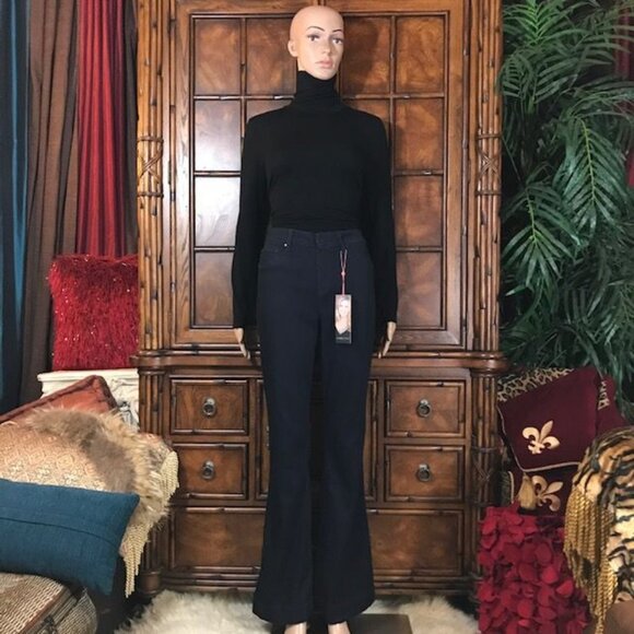 Laurie Felt Dark Wash Silky Flare Vital Stretch Technology Jean - Picture 3 of 8